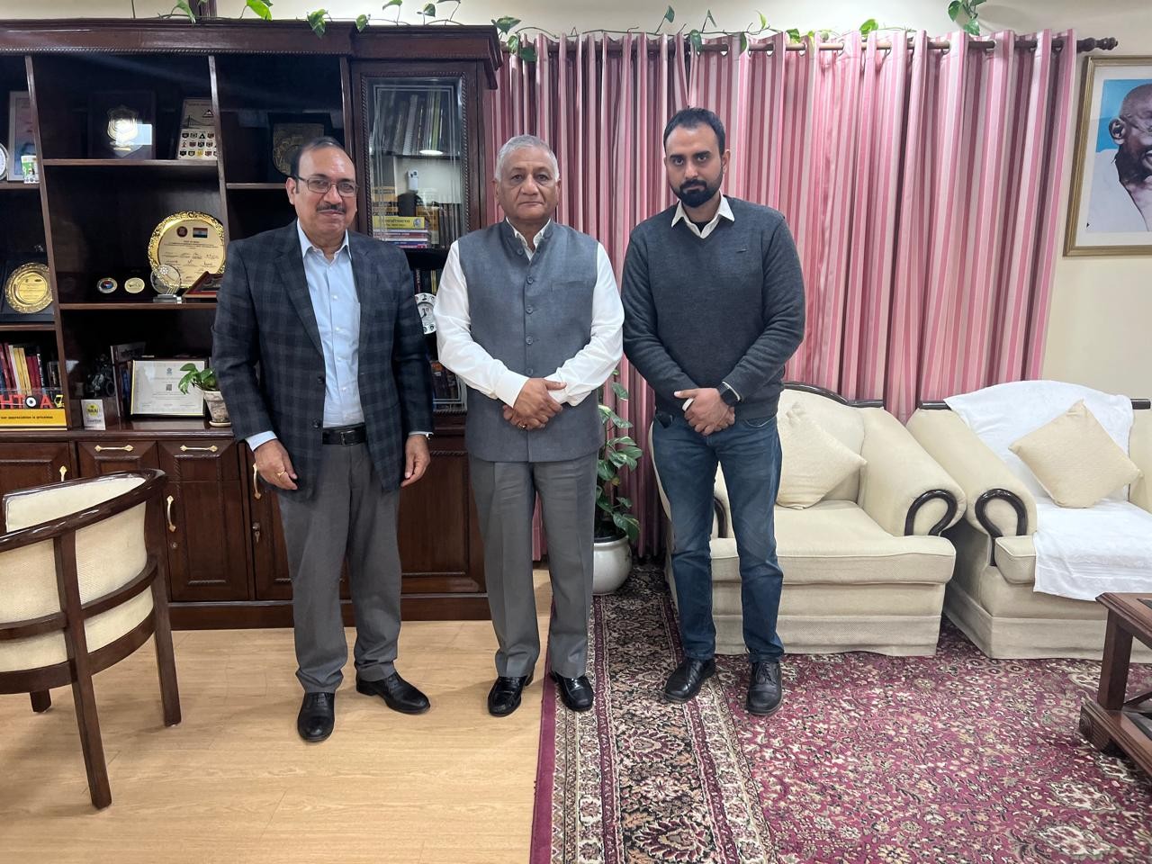 With Army Chief General V. K. Singh