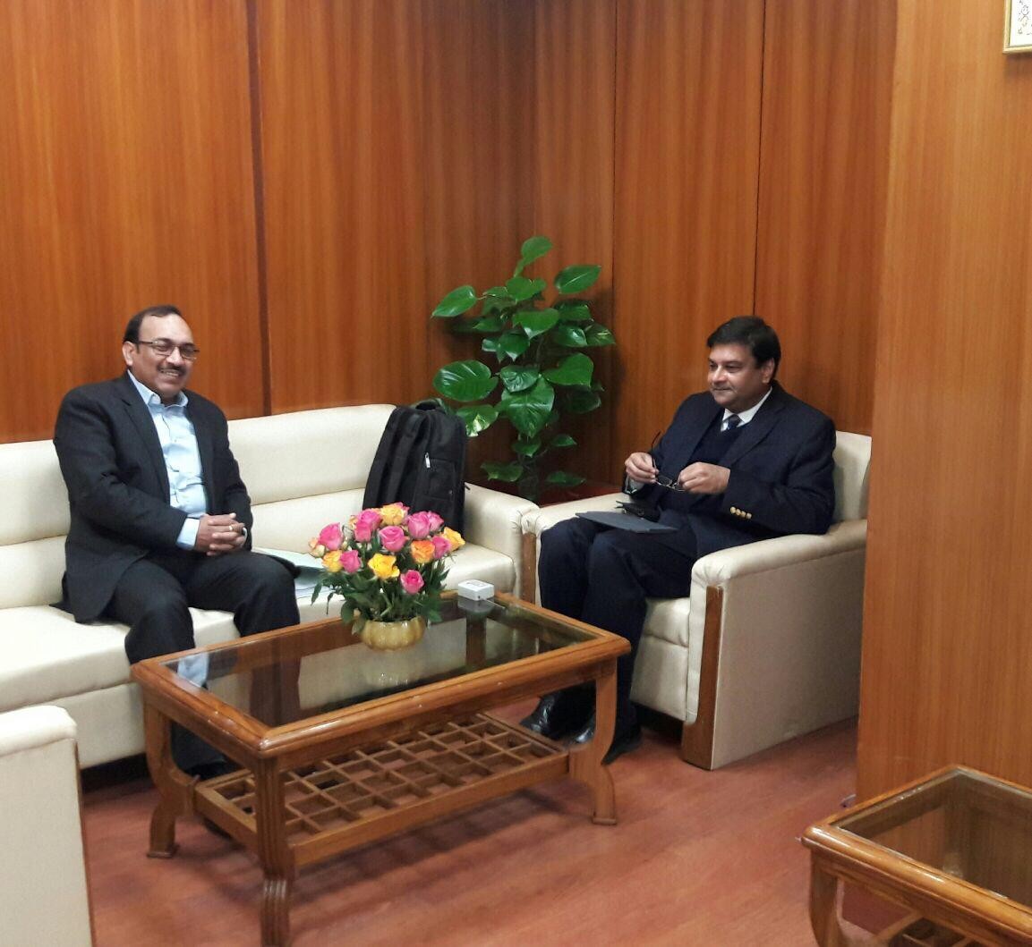 With the Deputy Governor of the Reserve Bank of India